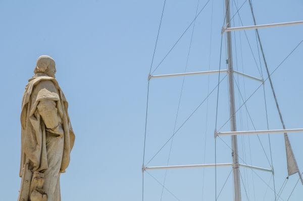 Garibaldi overlooking the Port of Trapani